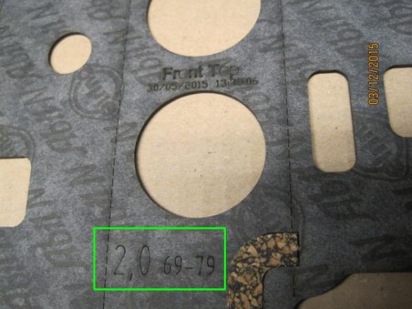 V6-Head Gasket Set 2,0L-1969-79 PLUS